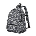 thumbnail image 2 of Dinosaur and Palm Navy Blue Pattern Cute School Backpack with Padded Back and Adjustable Shoulder Straps 13.4"x11"x4.7", 2 of 5