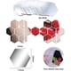thumbnail image 2 of Adhesivo de pared con espejo hexagonal, superficie reflectante que ilumina la habitación para la decoración de la sala de estar, no es un espejo real, ideal para varias áreas del hogar, incluida la, 2 of 5