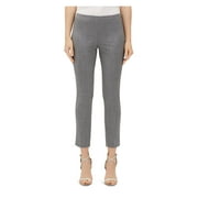 LAFAYETTE 148 Womens Gray Zippered Fitted Heather Wear To Work Cropped Pants 6