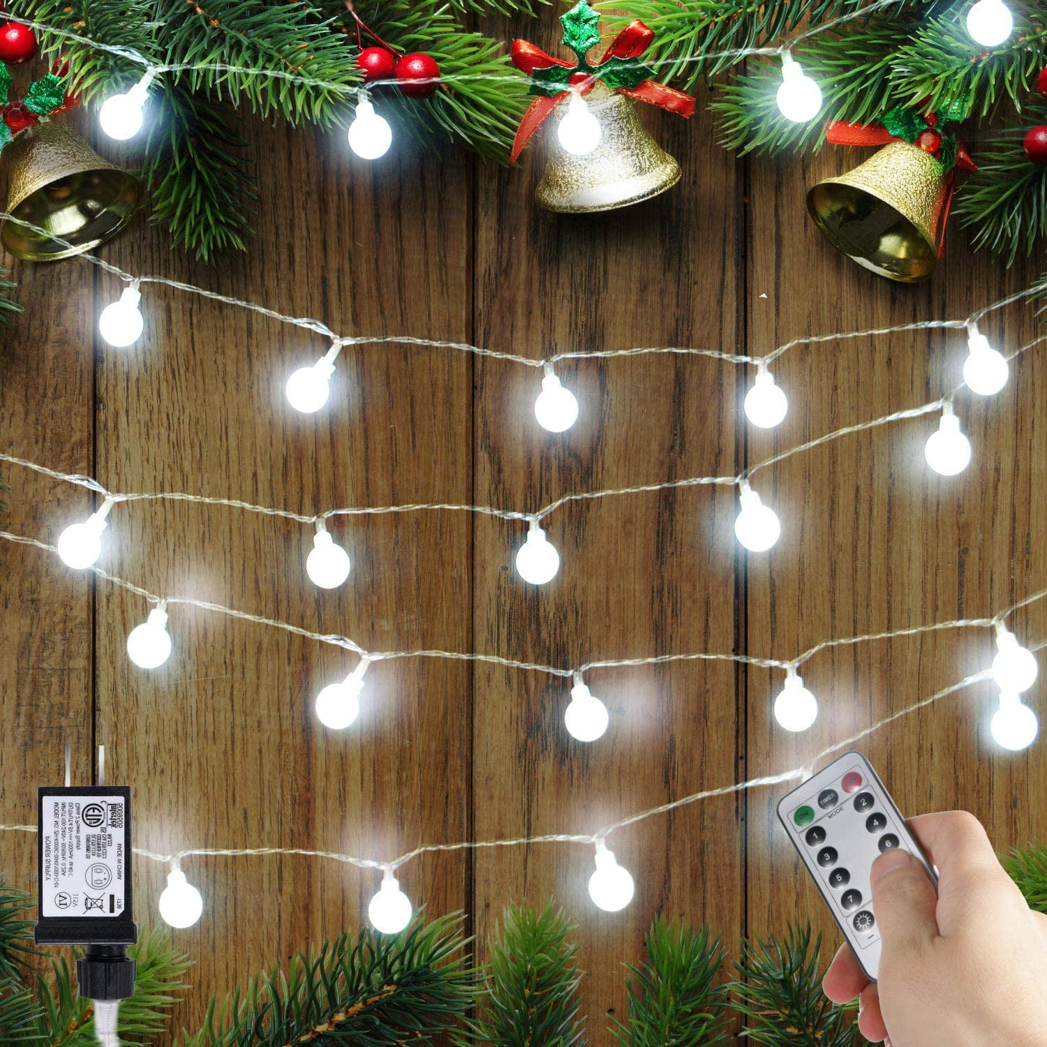 Christmas Tree LED String Lights Plug Waterproof For Party Garden Holiday Decor