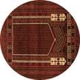 thumbnail image 1 of Ahgly Company Indoor Round Persian Orange Traditional Area Rugs, 4' Round, 1 of 1