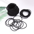 thumbnail image 3 of 【 Alta calidad 】 Lazos para el cabello negros con diseño sin costuras y material de algodón suave, los lazos para el cabello son lo suficientemente suaves para usar y no enganchan ni tiran d, 3 of 5