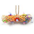 thumbnail image 3 of Parrot Toy Rattan Paper Natural Tube Shape Bird Chewing Ball Parrot Shredder Toy, 3 of 8