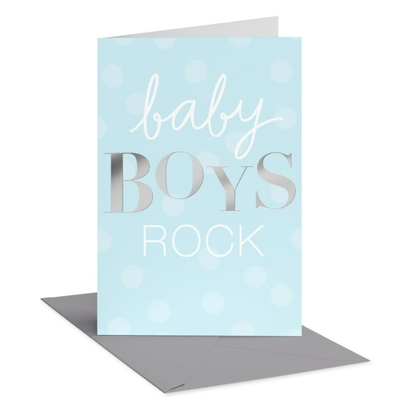 American Greetings New Baby Card for Baby Boy (Baby Boys Rock)