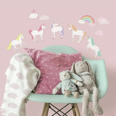 RoomMates Unicorn Peel and Stick Wall Decal, Child and Toddler Wall Stickers