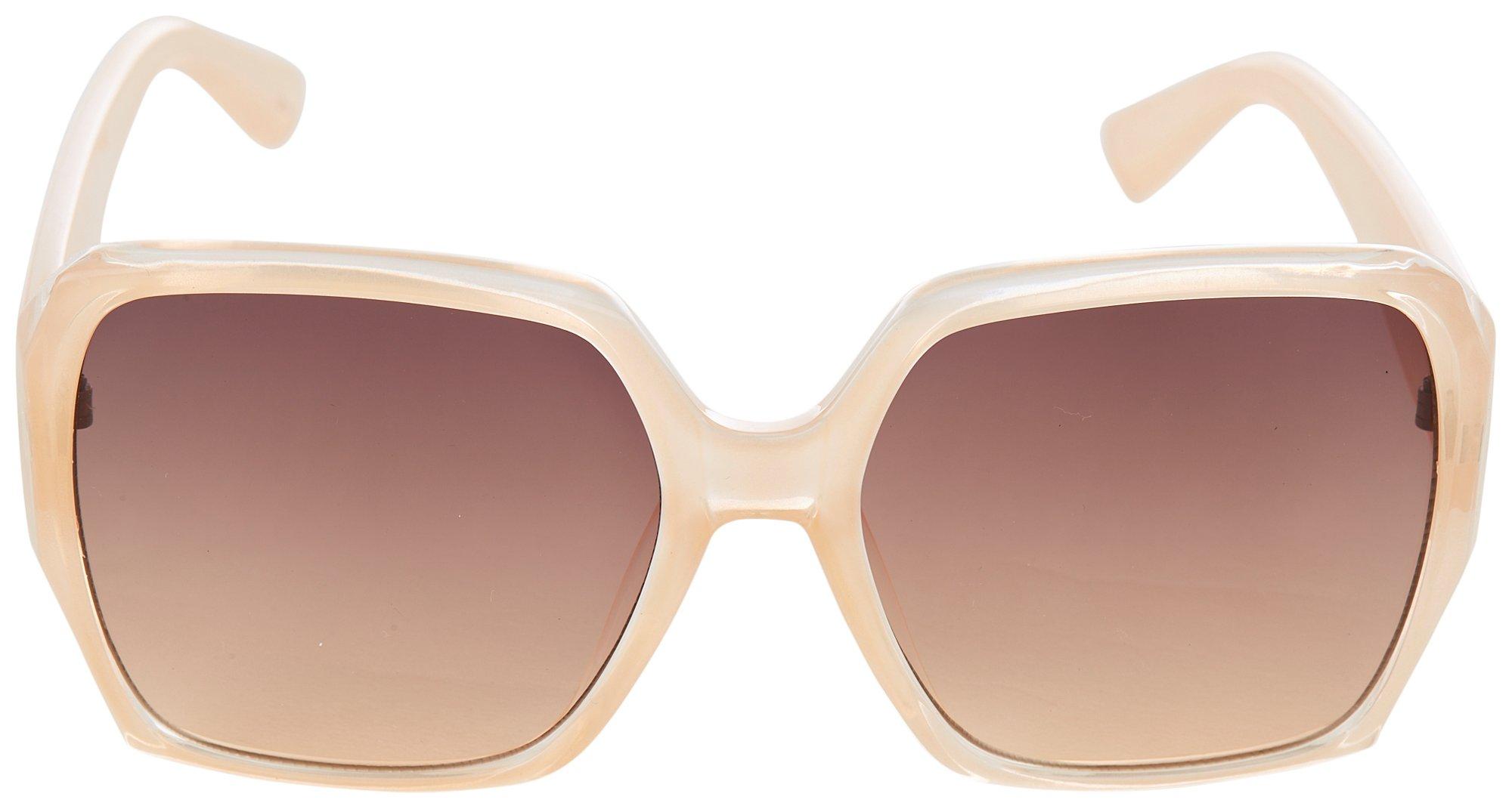 Martha Stewart Women's MS123 Modern UVA and UVB Protective Square Fashion Sunglasses, 58mm