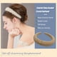 thumbnail image 4 of Sonducket Diademas con cuentas de cristal con purpurina, tocado de punto Flexible para el cabello, tocado para mujer, fiesta, colorido brillante Accesorio para el cabello champán Sonducket AP010971-11B, 4 of 5