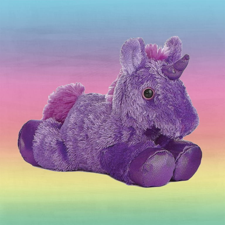 PBS AURORA 8in Bright Unicorn ASST, 1 EA Plush Toy Animal 