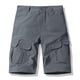 thumbnail image 1 of pstuiky Pantalones cortos para hombre, Pantalones cortos cargo casuales de moda para hombre, con bolsillos y botones, cintura elástica Pantalones cortos cargo, 1 of 8