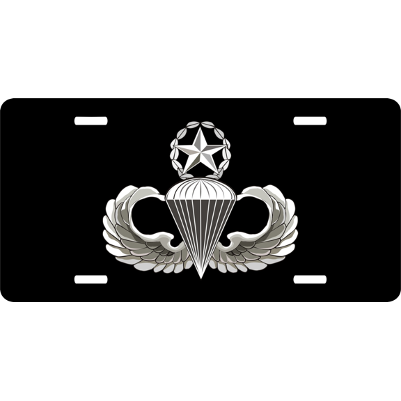 Army Master Parachutist License Plate