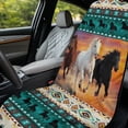 thumbnail image 3 of Xixirimido Ethnic Tribal Horses Print Gym Car Seat Cover Towel Sweatproof Protector for Post-Workout Large Universal Front Seat Mat Non-Slip for Cars, Trucks, SUVs, 3 of 8