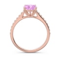thumbnail image 4 of Diamond-Capitals 2.30 Carat Natural Diamond Pink Sapphire Gemstone Latest Anniversary Ring for her Solid 14K Rose Gold Size 8.5, 4 of 8