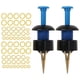 thumbnail image 2 of Juego de 2 señuelos portátiles con clip para lombrices de sangre, lombrices de tierra, accesorios para aparejos de pesca, azul y negro, 2 of 15