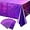 Purple, variant on 6-piece set of rainbow blue plastic tablecloths, shiny disposable laser rectangular tablecloths, holographic foil tablecloths, rainbow party decorations, birthday and wedding sea themes