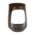 thumbnail image 4 of 18" Walnut Solid Wood Round Pedestal End Table, 4 of 5