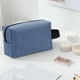 thumbnail image 5 of Neceser de viaje impermeable para mujer y hombre, plegable, con asa, organizador de tela Oxford, 19 x 7,5 x 12 cm, disponible en negro, azul, gris y azul oscuro., 5 of 7