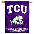 thumbnail image 1 of Texas Christian Horned Frogs House Flag Banner, 1 of 4