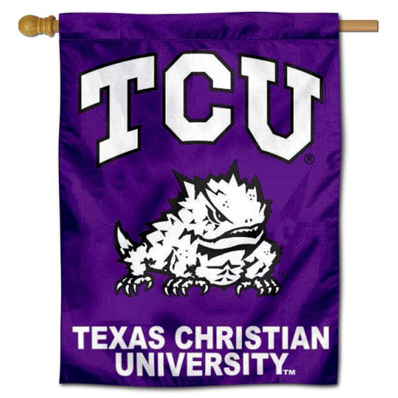 Texas Christian Horned Frogs House Flag Banner
