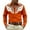 k9419-Orange, variant on LIIPEE Men Shirts Carnival Party Floral Printed Long Sleeve Lapel Casual Cowboy Shirt Male Classic Fit Button Down Fashion Tops Comfortable Breathable Soft Shirts,Beige,L