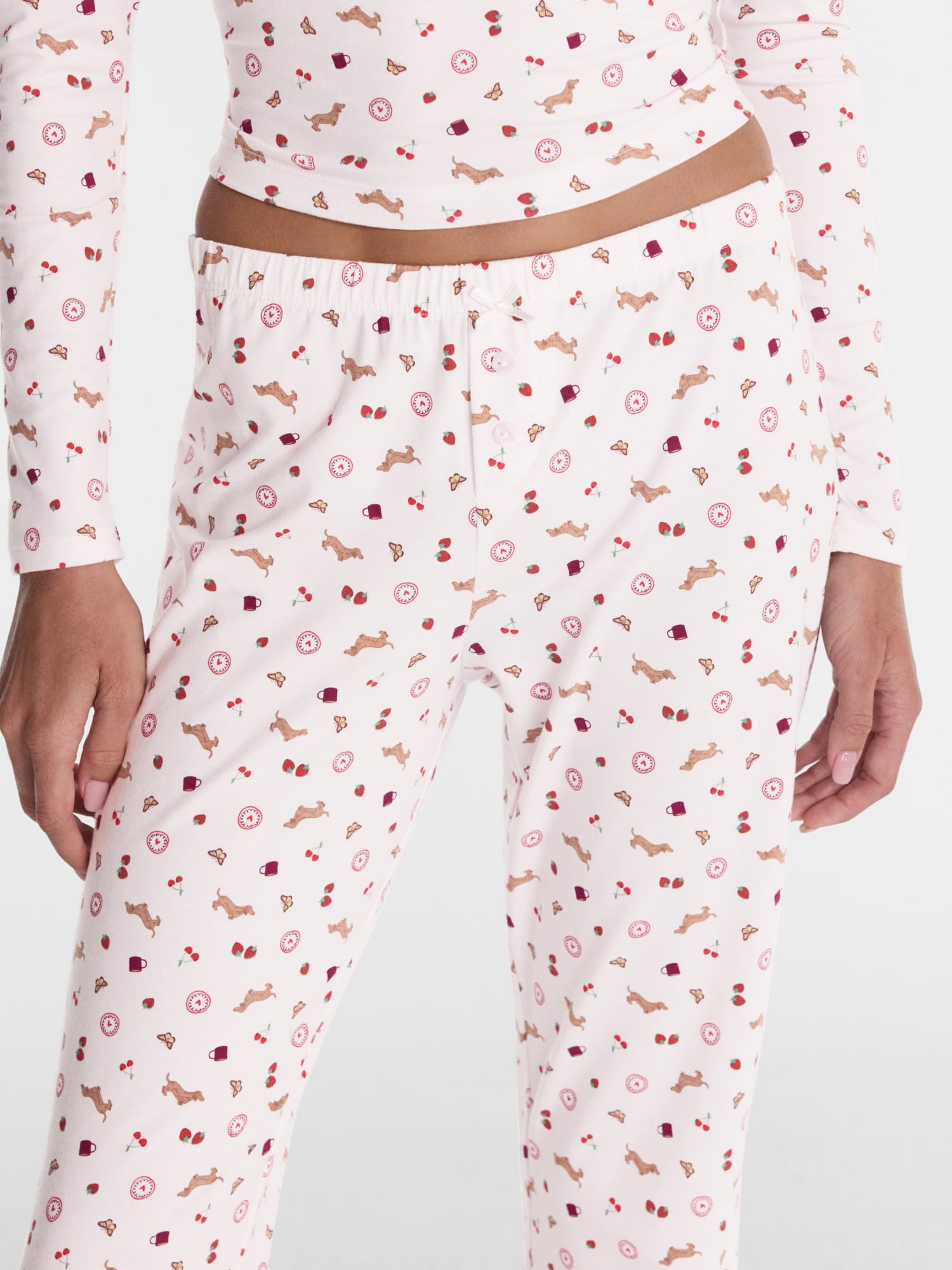 No Boundaries Cloud Core Low Rise Sleep Pants, 31” Inseam, Women's XXS-3X