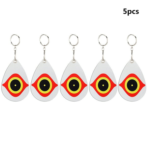 Repelente de pájaros, 5 uds., patrón de ojos, reflectante, repelente de pájaros, decoración de patio, tecnología de vanguardia
