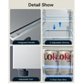 thumbnail image 4 of Upstreman 3.2 Cu ft Mini Fridge Without Freezer, Single Door Small Refrigerator No Freezer, Freezerless All-Refrigerator Cooler for Kitchen Office Bedroom Dorm, Silver CR32, 4 of 12