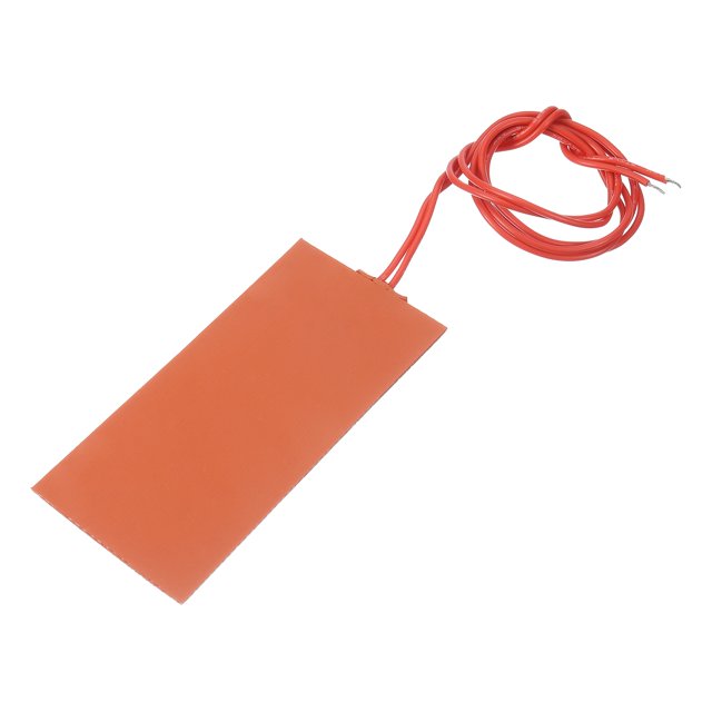 Almohadilla de calefacción de silicona, película calefactora de 12V 15W, placa calefactora flexible de 100mmx50mm