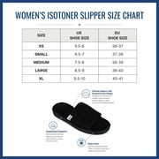 Isotoner Sculpted Terry Adjustable Open Toe Slide Slippers (Women)
