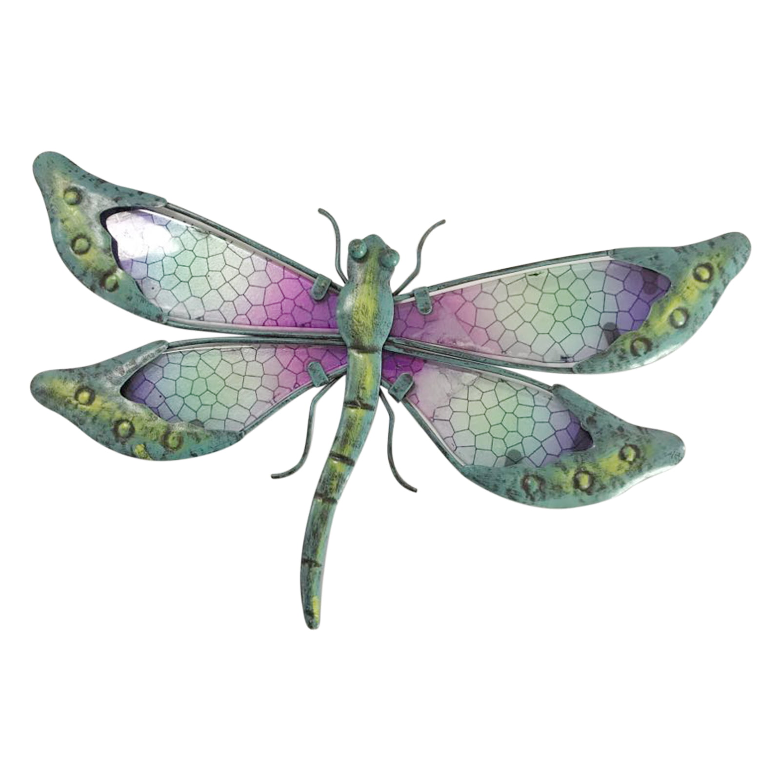 Metal Animal Miniature Dragonfly Wall Artwork For Outdoor Garden Decorations 