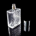 thumbnail image 4 of Juego de 2 atomizadores de niebla fina de vidrio de 100ml, rejillas cuadradas de vidrio vacías, atomizador de Perfume, botella con bomba de pulverización, botella recargable de viaje para lí, 4 of 5