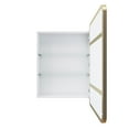 thumbnail image 6 of Glass Warehouse SC1-SQ-22X32-B Calla 22" X 32" Framed Single Door Medicine Cabinet - Black, 6 of 7