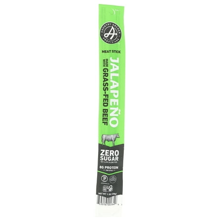 Pack of 18, Country Archer Jalapeño Grass-Fed Beef Stick, 1 oz