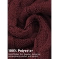 thumbnail image 6 of Colsmile Men's Shawl Collar Button Knit Sweater, Casual Cable Knit Pullover for Fall Winter, Comfortable Warm Sweater for Men, 6 of 10