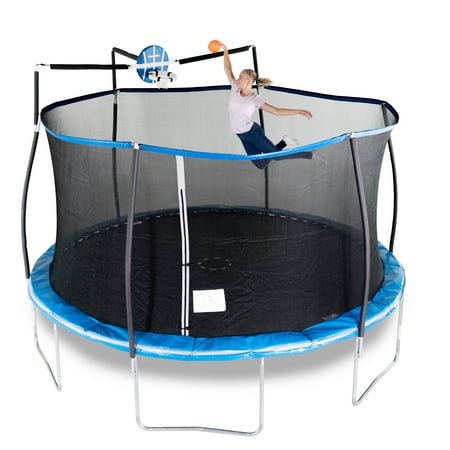 Bounce Pro 14-Foot Trampoline, with Slama Jama Basketball, (Trampolines 14 Ft Best Price)