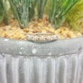 thumbnail image 4 of Dazzlingrock Collection 0.55 Carat (ctw) 14K Champagne & White Diamond Stackable Anniversary Ring 1/2 CT, White Gold, Size 7, 4 of 5