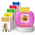 thumbnail image 1 of Homestec Tarjetas flash parlantes para niños pequeños con acento americano y 288 palabras visuales, juguetes de terapia del habla para niños y niñas de 3, 4, 5 y 6 años, kit sensorial Montessori para, 1 of 5
