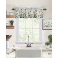 Curtain Valances for Windows, Vintage Daisy Flowers Window Valances
