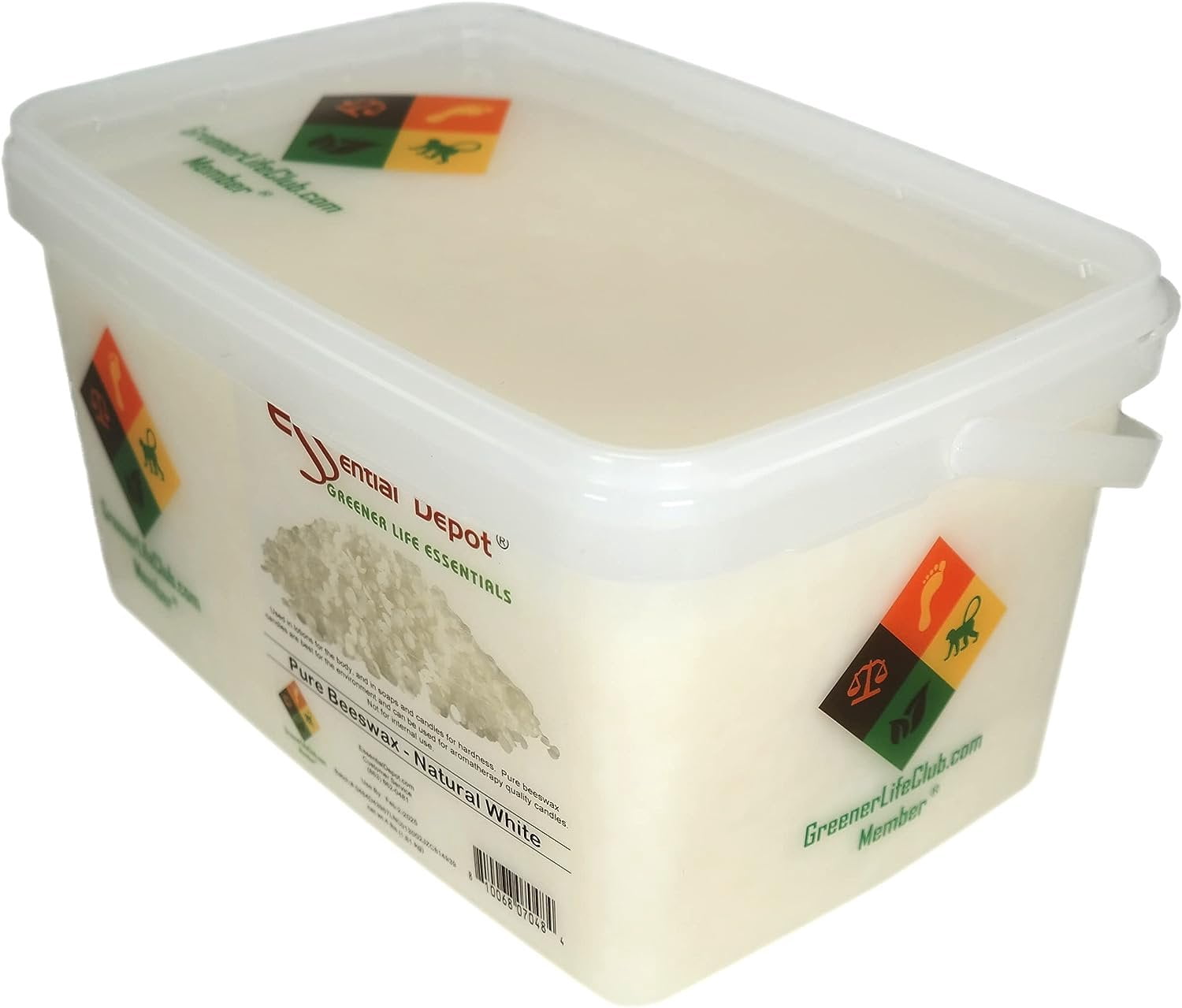 Beeswax - White Pastilles - 4lbs - Greener Life Club Box