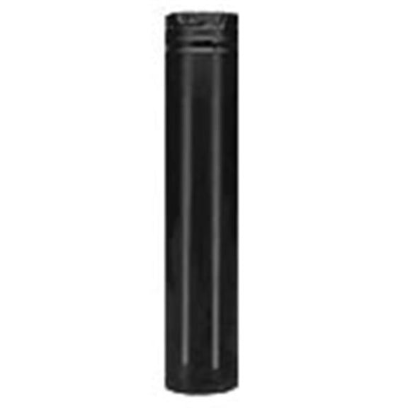 M & G Duravent 3PVP-12B 3 Inch  x 12 Inch  Pelletvent Pro Pipe Black Outer And 304-alloy Inner Wall
