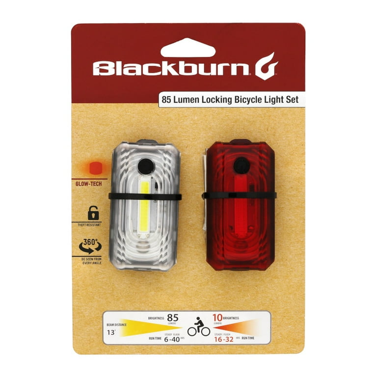 Blackburn Locking Bicycle Light Set - Theft-Proof Design - Walmart.com