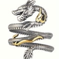 thumbnail image 4 of Retro Cool Men's Dragon Ring, Open Design, Gift, Party, Birthday Jewelry for Daily Wear and Celebration Holidays,adjustable, 4 of 8