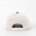 thumbnail image 4 of Unisex Two Tone Cotton Patchwork Hat,Suede Brim Flat Bill Trucker Baseball Cap, Adjustable Snapback Crown Cap,Blank Plain Crown Patchwork Hat for Running Hiking Fishing Travel Streetwear Skate Green, 4 of 4