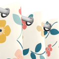 thumbnail image 3 of Cartoon Color Art Flower Blackout Curtains 55W x 72/84L Living Room Bedroom Curtains Heat Insulation and Sun Protection 2-Pack, 3 of 6