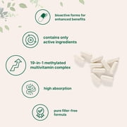 Micro Ingredients Pure Methylated Multivitamin, 240 Capsules | 19-in-1 Formula with Vitamins C, D, B12, Folate, Magnesium, Zinc & More | Multivitamin for Men and Women | Filler Free, Non-GMO