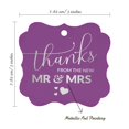 thumbnail image 7 of Inkdotpot Real Silver Foil Thanks From The New Wedding Tags Favor Bracket Shape Hang Pack Of 100 Paper Tags, 7 of 7