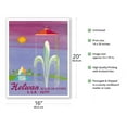 thumbnail image 2 of Helwan - Egypt - U.A.R. (United Arab Republic) - Health and Sunshine - Vintage Airline Travel Poster by Mansour c.1961 - Fine Art Matte Paper Print (Unframed) 16x20in, 2 of 4