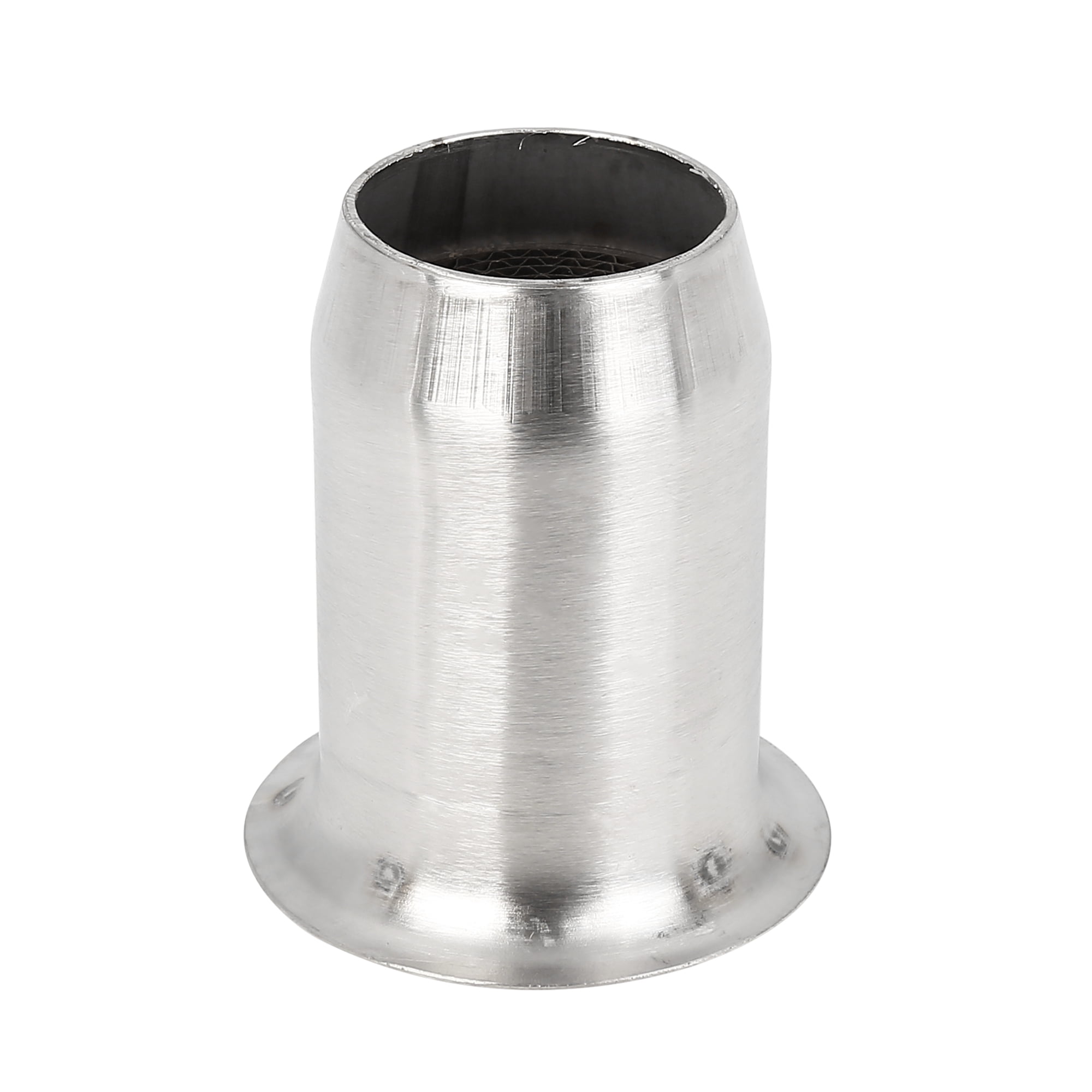 60mm Universal Exhaust Pipe Baffle Muffler for Motorcycle Silver Tone