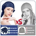 thumbnail image 4 of Langgg Silky Durags Hijab Cap Premium And Breathable Head Covering Easy To Wear Silky Durags Bandanas 1Set, 4 of 6