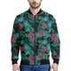 thumbnail image 3 of Chaqueta con estampado de flores hawaianas para hombre, sudaderas con estampado 3D de plantas coloridas, mangas largas, abrigos con cremallera para primavera y otoño, 3 of 5