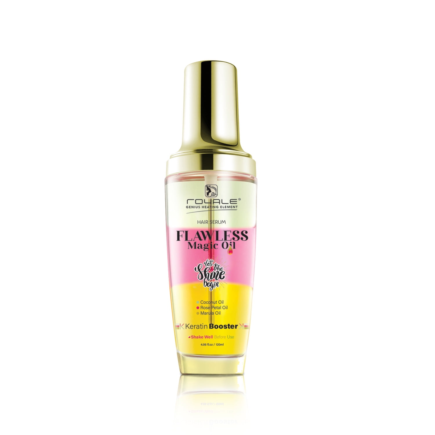 Flawless Magic Oil Hair Serum | Coconut Oil, Rose Petal Oil,  Marula Oil with Keratin Booster
